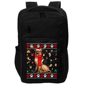 Ugly Sweater Christmas Ger Shepherd Dog Puppy Xmas Pajama Gift Impact Tech Backpack