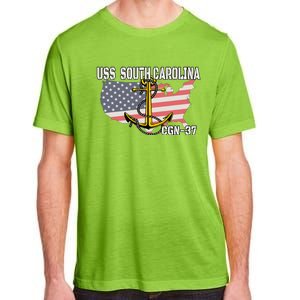 Uss South Carolina Cgn37 Cruiser Veteran Day Father Grandpa Adult ChromaSoft Performance T-Shirt