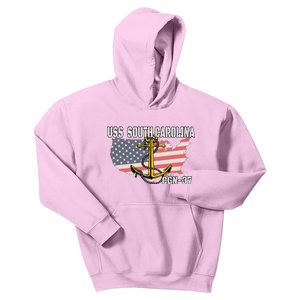 Uss South Carolina Cgn37 Cruiser Veteran Day Father Grandpa Kids Hoodie