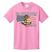 Uss South Carolina Cgn37 Cruiser Veteran Day Father Grandpa Kids T-Shirt