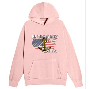 Uss South Carolina Cgn37 Cruiser Veteran Day Father Grandpa Urban Pullover Hoodie