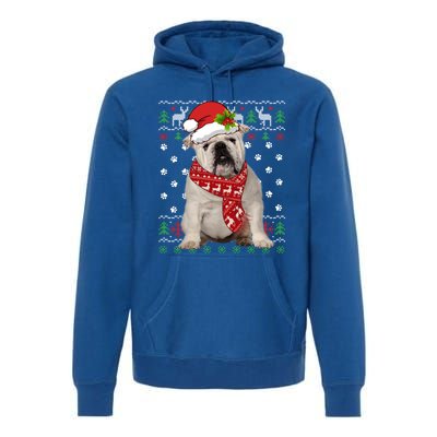 Ugly Sweater Christmas English Bulldog Dog Puppy Xmas Pajama Great Gift Premium Hoodie