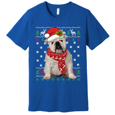 Ugly Sweater Christmas English Bulldog Dog Puppy Xmas Pajama Great Gift Premium T-Shirt