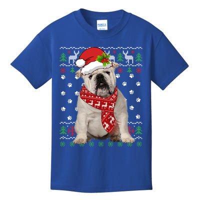 Ugly Sweater Christmas English Bulldog Dog Puppy Xmas Pajama Great Gift Kids T-Shirt