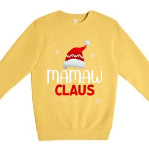 Ugly Sweater Christmas Matching Costume Mamaw Claus Gift Premium Crewneck Sweatshirt