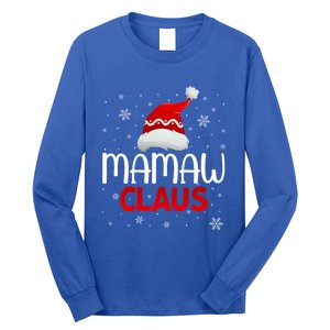 Ugly Sweater Christmas Matching Costume Mamaw Claus Gift Long Sleeve Shirt