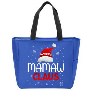 Ugly Sweater Christmas Matching Costume Mamaw Claus Gift Zip Tote Bag