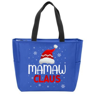 Ugly Sweater Christmas Matching Costume Mamaw Claus Gift Zip Tote Bag