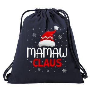 Ugly Sweater Christmas Matching Costume Mamaw Claus Gift Drawstring Bag