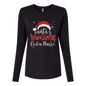 Ugly Sweater Christmas Santas Favorite Cvicu Nurse Xmas Gift Womens Cotton Relaxed Long Sleeve T-Shirt