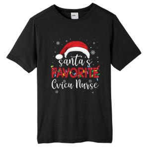 Ugly Sweater Christmas Santas Favorite Cvicu Nurse Xmas Gift Tall Fusion ChromaSoft Performance T-Shirt