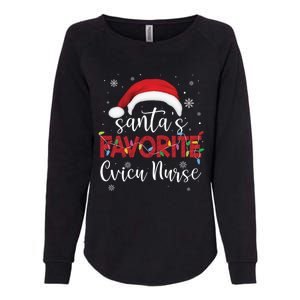 Ugly Sweater Christmas Santas Favorite Cvicu Nurse Xmas Gift Womens California Wash Sweatshirt