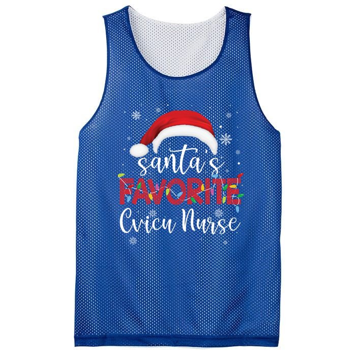 Ugly Sweater Christmas Santas Favorite Cvicu Nurse Xmas Gift Mesh Reversible Basketball Jersey Tank