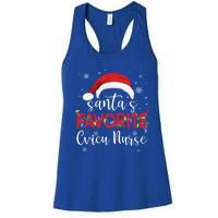 Ugly Sweater Christmas Santas Favorite Cvicu Nurse Xmas Gift Women's Racerback Tank