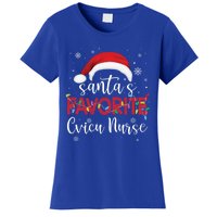 Ugly Sweater Christmas Santas Favorite Cvicu Nurse Xmas Gift Women's T-Shirt