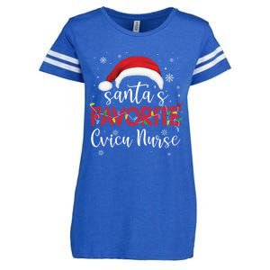 Ugly Sweater Christmas Santas Favorite Cvicu Nurse Xmas Gift Enza Ladies Jersey Football T-Shirt