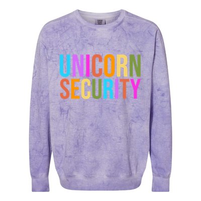 Unicorn Security Colorful Colorblast Crewneck Sweatshirt