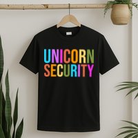 Unicorn Security Colorful T-Shirt