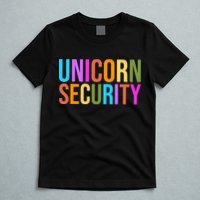 Unicorn Security Colorful T-Shirt