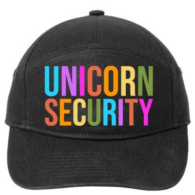 Unicorn Security Colorful 7-Panel Snapback Hat