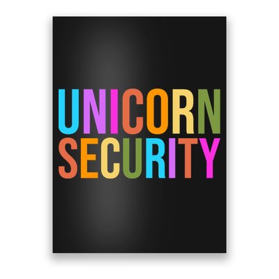 Unicorn Security Colorful Poster