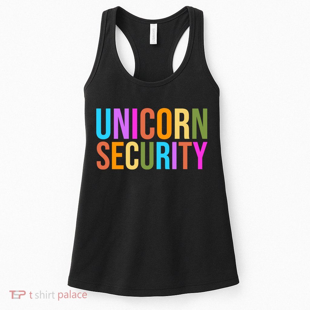 Unicorn Security Colorful Womens Tank Top