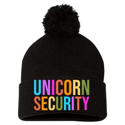 Unicorn Security Colorful Pom Pom 12in Knit Beanie