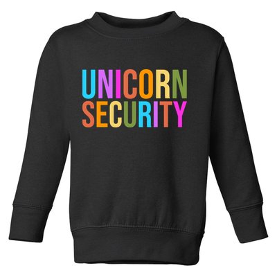 Unicorn Security Colorful Toddler Sweatshirt
