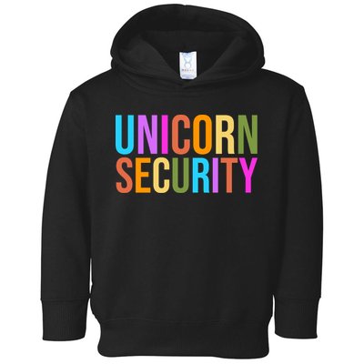 Unicorn Security Colorful Toddler Hoodie