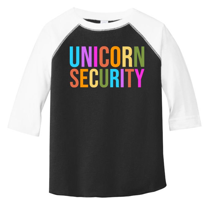 Unicorn Security Colorful Toddler Fine Jersey T-Shirt