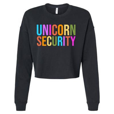 Unicorn Security Colorful Cropped Pullover Crew