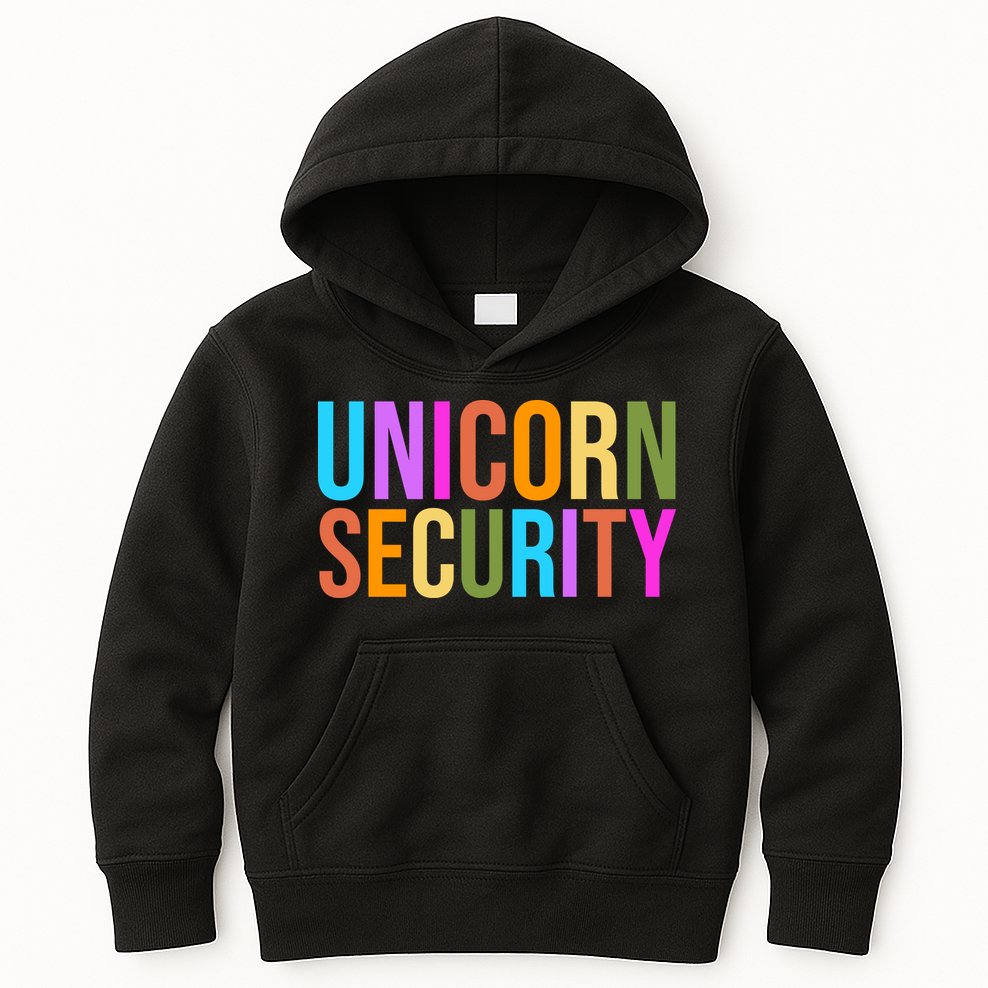 Unicorn Security Colorful Kids Hoodie