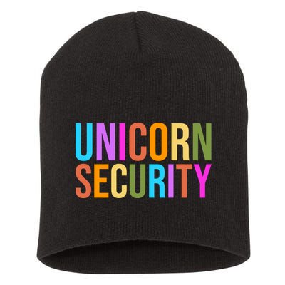 Unicorn Security Colorful Short Acrylic Beanie