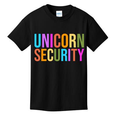 Unicorn Security Colorful Kids T-Shirt