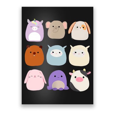 Unicorn Set Card Squishmallow Poster