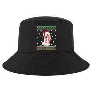 Ugly Sweater Christmas American Eskimo Dog Santa Reindeer Cool Comfort Performance Bucket Hat