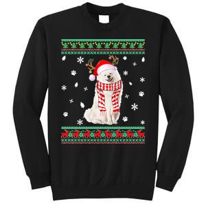 Ugly Sweater Christmas American Eskimo Dog Santa Reindeer Sweatshirt