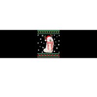 Ugly Sweater Christmas American Eskimo Dog Santa Reindeer Bumper Sticker