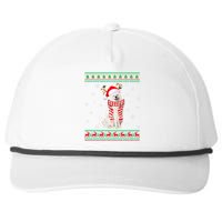 Ugly Sweater Christmas American Eskimo Dog Santa Reindeer Snapback Five-Panel Rope Hat