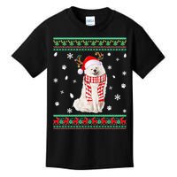 Ugly Sweater Christmas American Eskimo Dog Santa Reindeer Kids T-Shirt