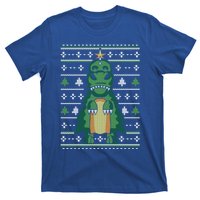 Ugly Sweater Christmas Dinosaur Design Funny Xmas Tree Rex Funny Gift T-Shirt