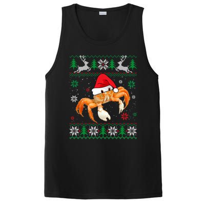 Ugly Sweater Christmas Crab Lover Santa Hat Animals Funny Gift PosiCharge Competitor Tank