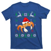 Ugly Sweater Christmas Crab Lover Santa Hat Animals Funny Gift T-Shirt