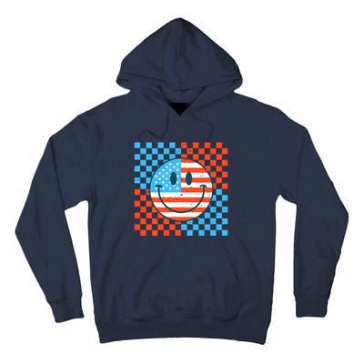 Usa Smiley Checkerboard Tall Hoodie