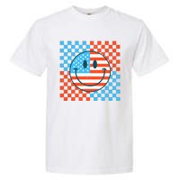 Usa Smiley Checkerboard Garment-Dyed Heavyweight T-Shirt