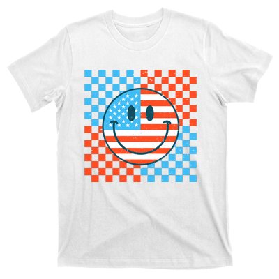 Usa Smiley Checkerboard T-Shirt