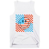 Usa Smiley Checkerboard Tank Top