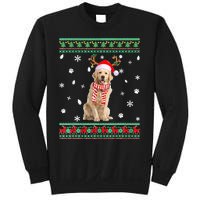 Ugly Sweater Christmas Golden Retriever Dog Santa Reindeer Sweatshirt