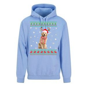 Ugly Sweater Christmas Golden Retriever Dog Santa Reindeer Unisex Surf Hoodie