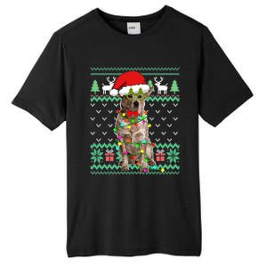 Ugly Sweater Christmas Lights Australian Cattle Dog Puppy Long Sleeve Tall Fusion ChromaSoft Performance T-Shirt